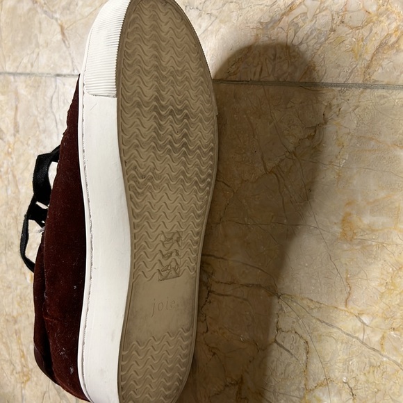 Joie Women's Size 8.5 US Rosewood Velvet Handan Platform Sneaker MSRP $228 - Picture 5 of 5